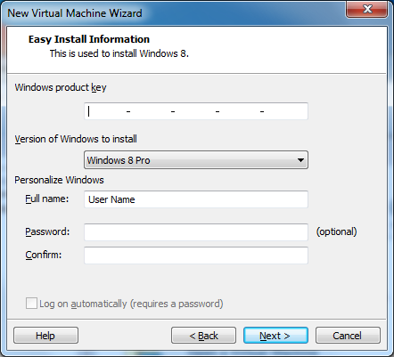 Easy Install Information