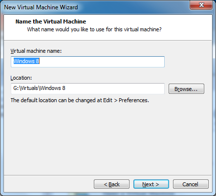 Name the Virtual Machine