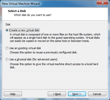 Select a Disk