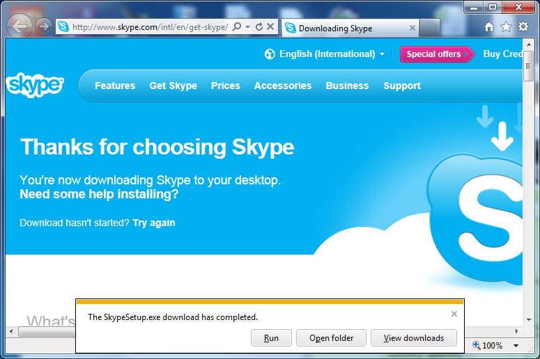 where does skype download files to